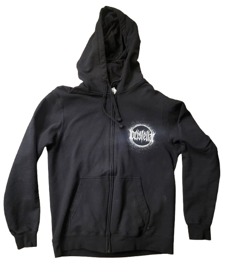 Zip up hoodie band merch sale