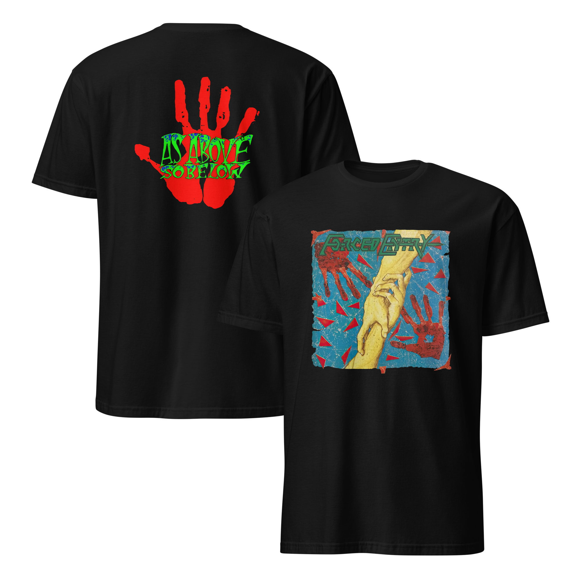 Merch Entry FORCED ENTRY 'As Above, So Below' T Shirt – Back From the Dead Merch